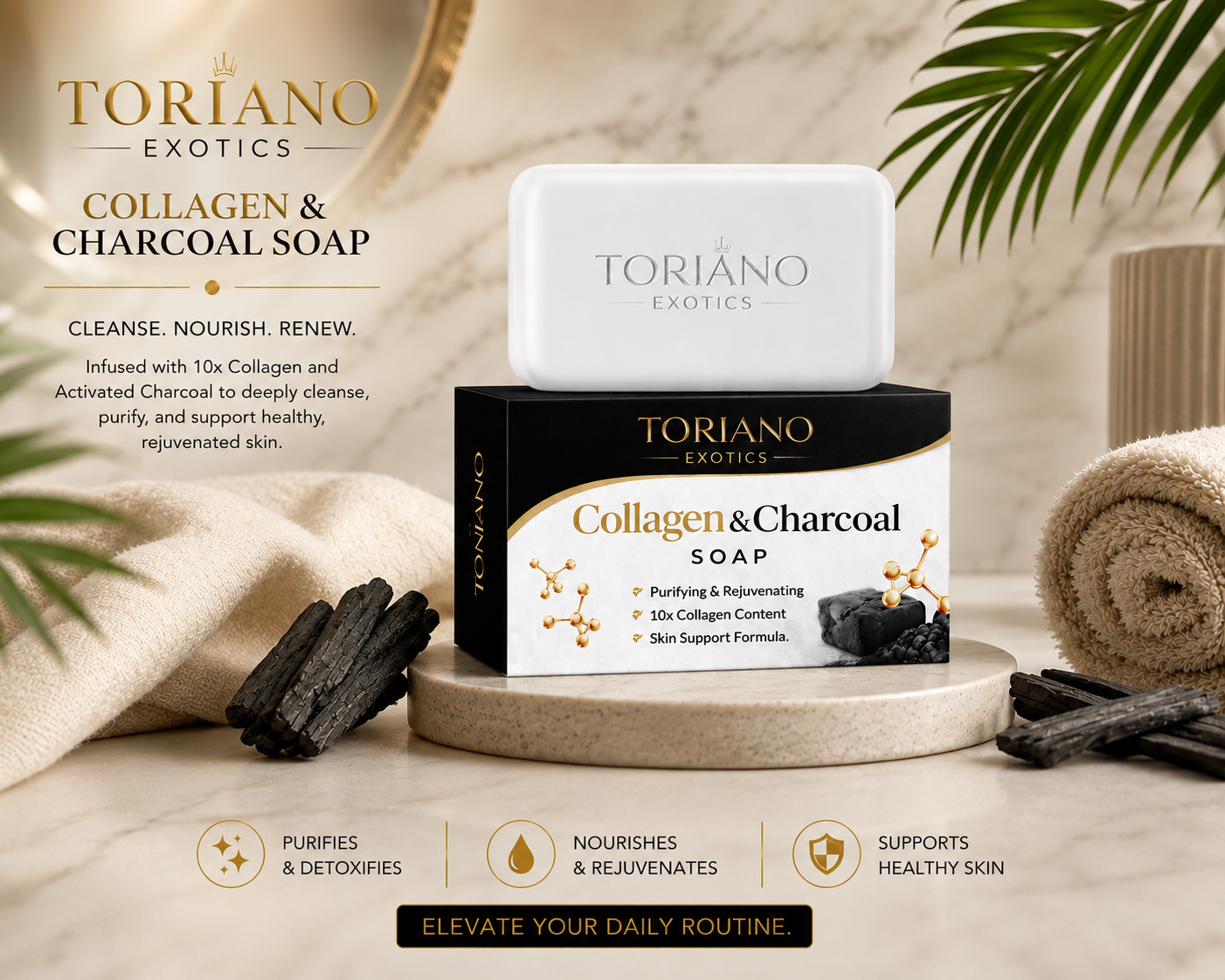 Collagen & Charcoal Soap